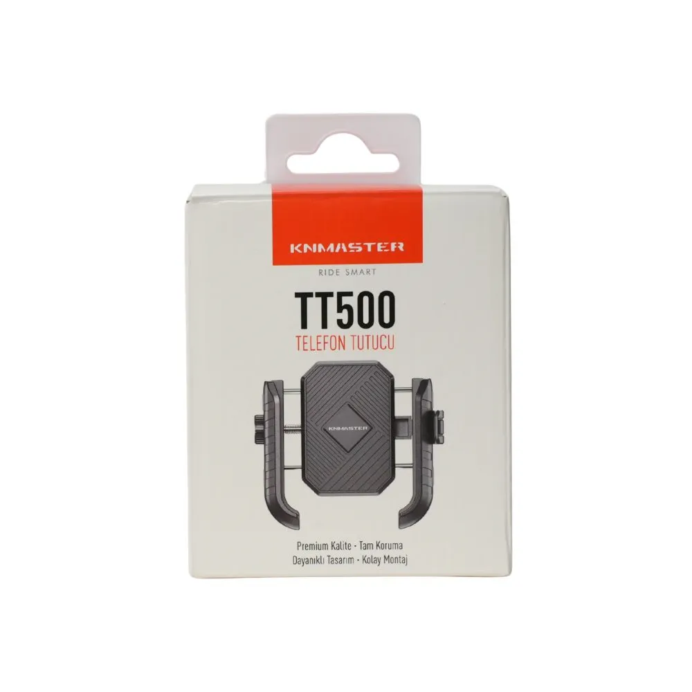 KNMASTER TT500 Titreşim Önleyicili Motosiklet Telefon Tutucu (Kamera Bağlantılı)